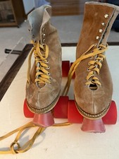 Vintage Roller Skates Brown Suede Men's Chicago Roller Skates