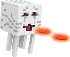 Minecraft Fireball Ghast Figure with 10 Discs for Kids Ages 6 and Up