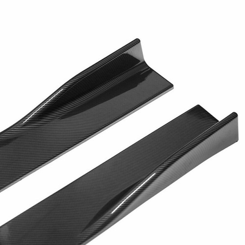Carbon Fiber Side Skirts Lip Rocker Panel 86.6" For Infiniti Q50 Q60 Q70 G25 G37 - Picture 12 of 12