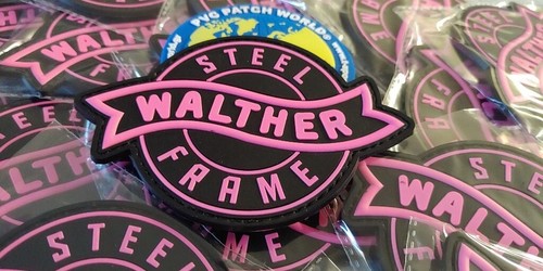 WALTHER - 2D & 3D PVC PATCH - PINK/BLACK (FOR LADY'S) - Picture 3 of 4