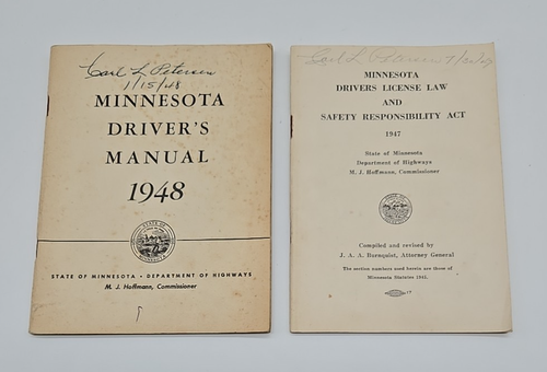 1947 & 1948 Minnesota Drivers Manual and Drivers License Law Booklets Paperback - Bild 2 von 5