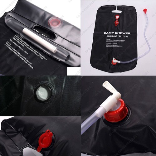 Portable Shower Outdoor Camping Hiking Solar Shower Bag Heating Bathing Showers - Picture 19 of 26