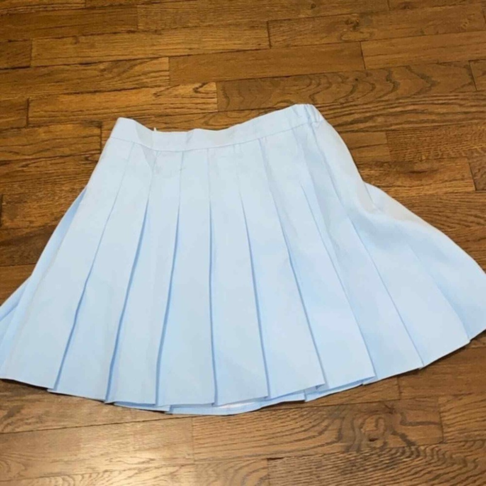 Pleated Blue Tennis Skirt for Women