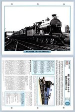 MC Intosh 4-4-0 Loco - Golden Age - British - Legendary Trains Maxi Card