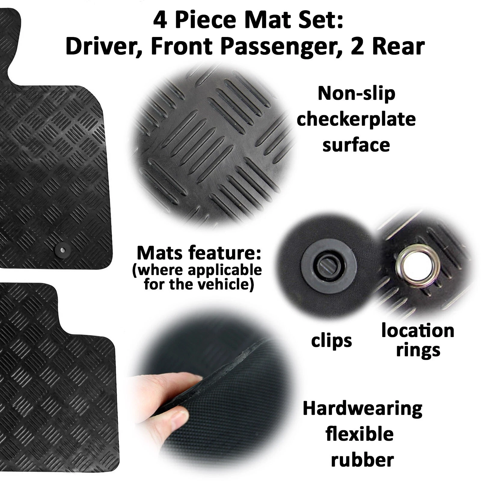 Skoda Karoq Tailored Rubber Car Mats
