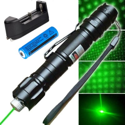 2in1 532nm Green Laser Pointer Pen Light Astronomy Beam Rechargeable Lazer