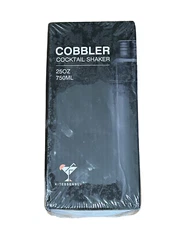 Cobble Cocktail Shaker - 24 oz Stainless Steel - 3 Piece Leakproof w/ Strainer