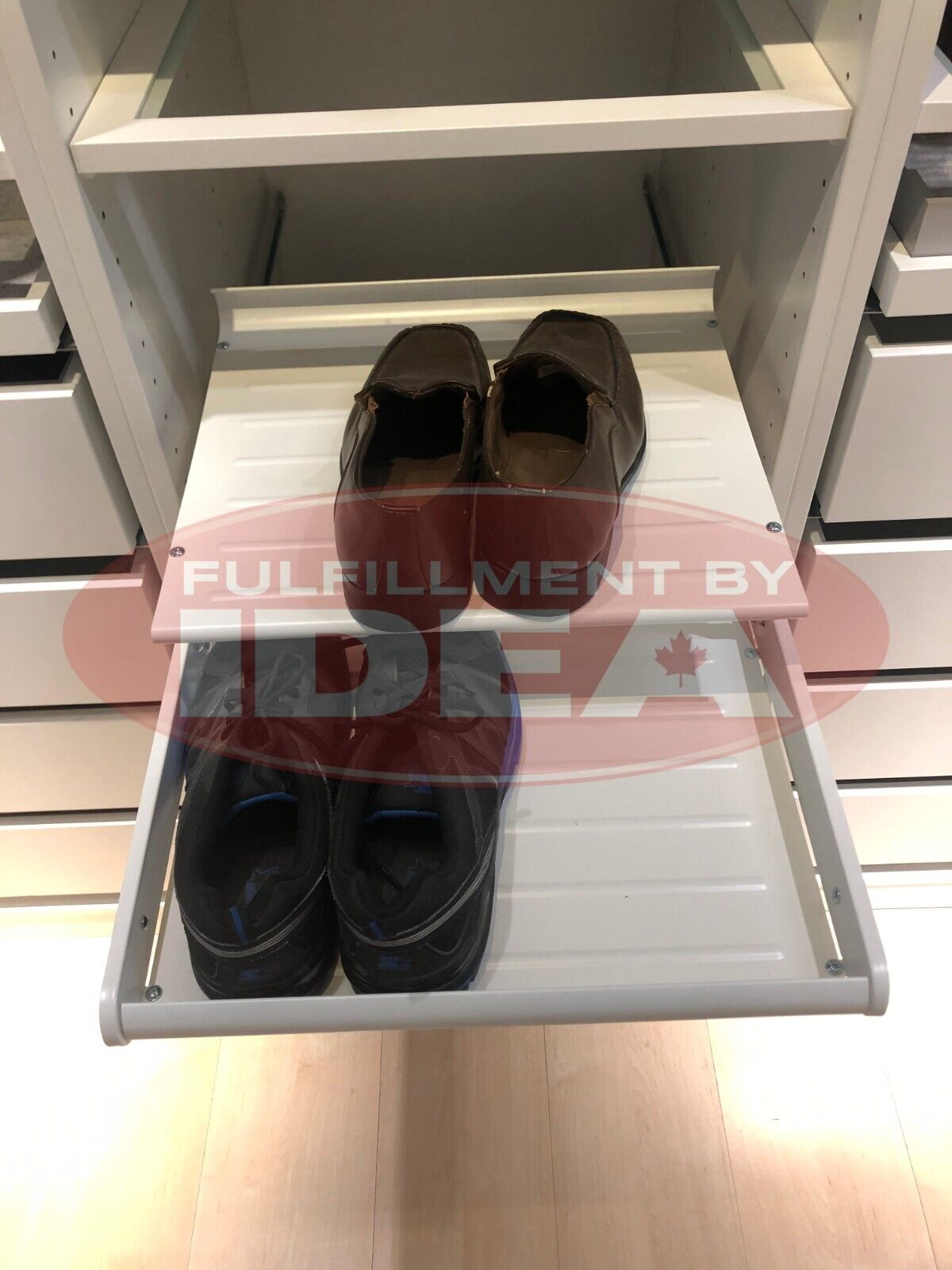 KOMPLEMENT Pull-out shoe shelf, dark gray, 39 3/8x22 7/8 - IKEA