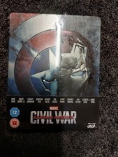 Captain America: Civil War 3D/2D Limited Edition Blu-ray Steelbook REGION FREE