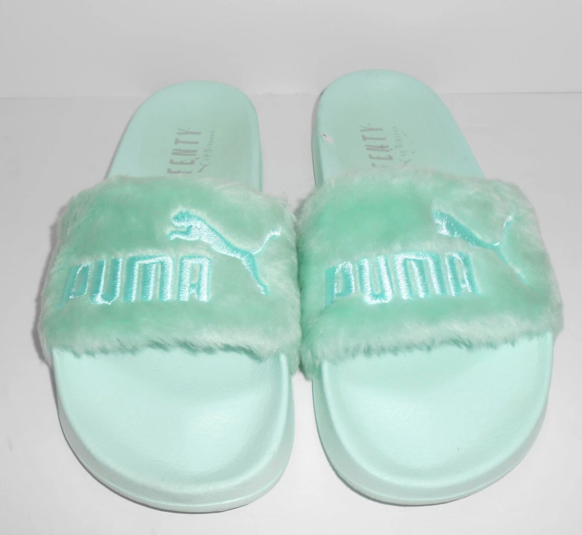 Fenty slides best sale blue