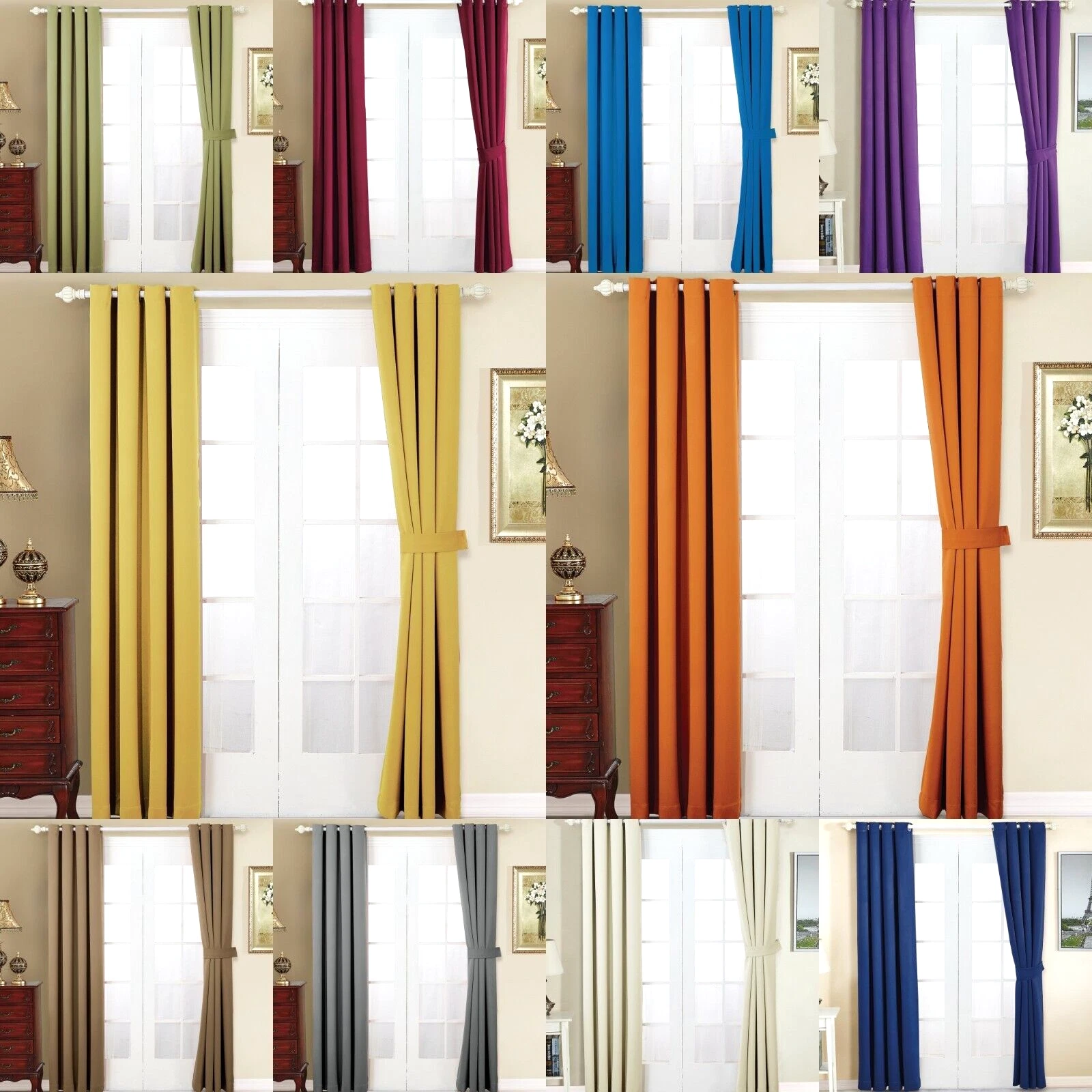 2 PC Heavy Thick Blackout Grommet Window Curtain Drape Treatment Room Darkening
Opens in a new windo