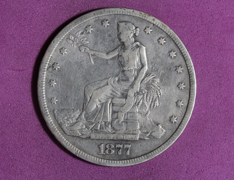 1877-S Trade Silver Dollar #P24579