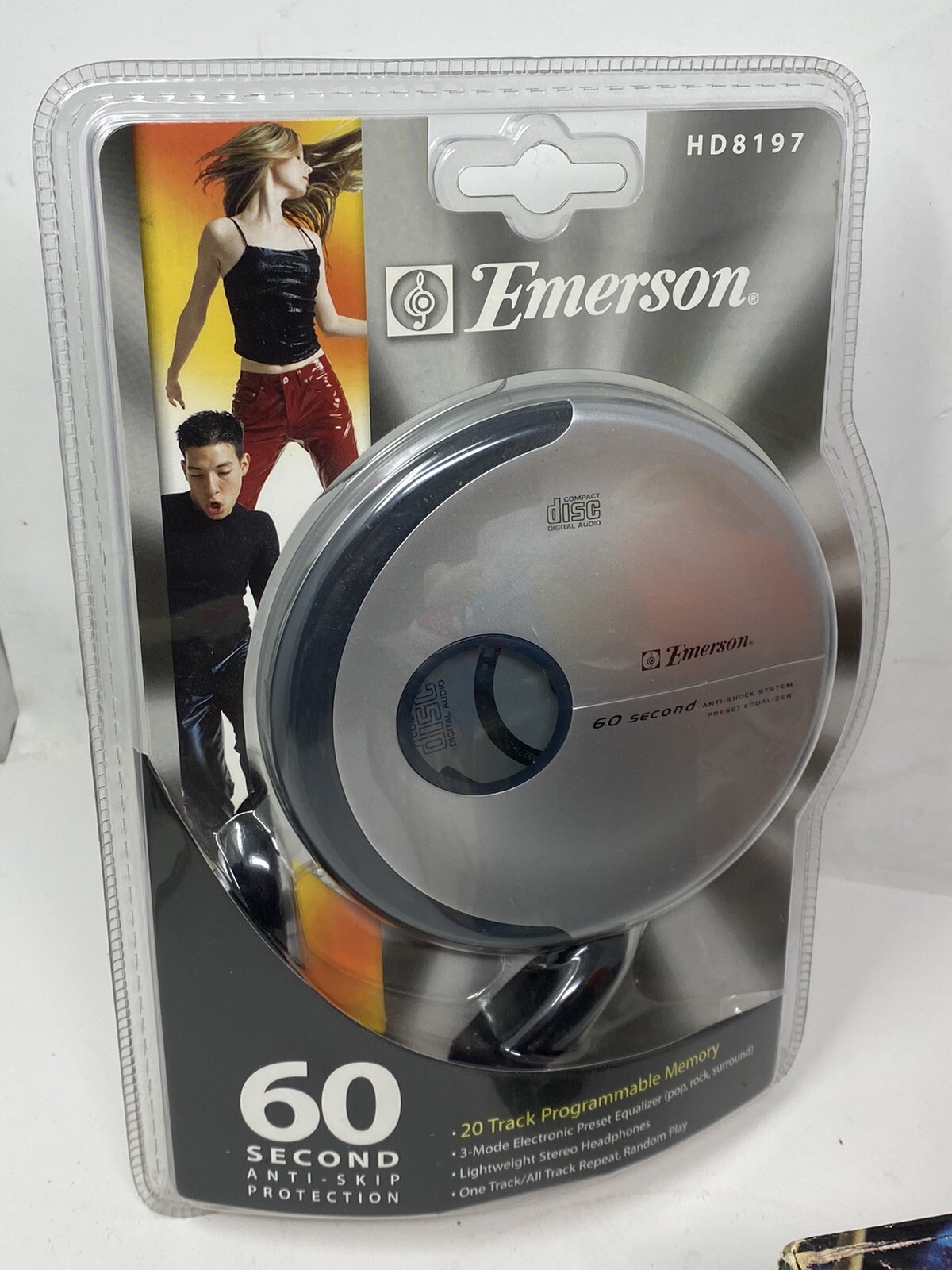 Emerson Portable CD Disc Player 60 Sec Anti Shock HD8197 for sale  