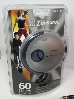 Emerson Portable CD Disc Player 60 Sec Anti Shock HD8197 for sale  