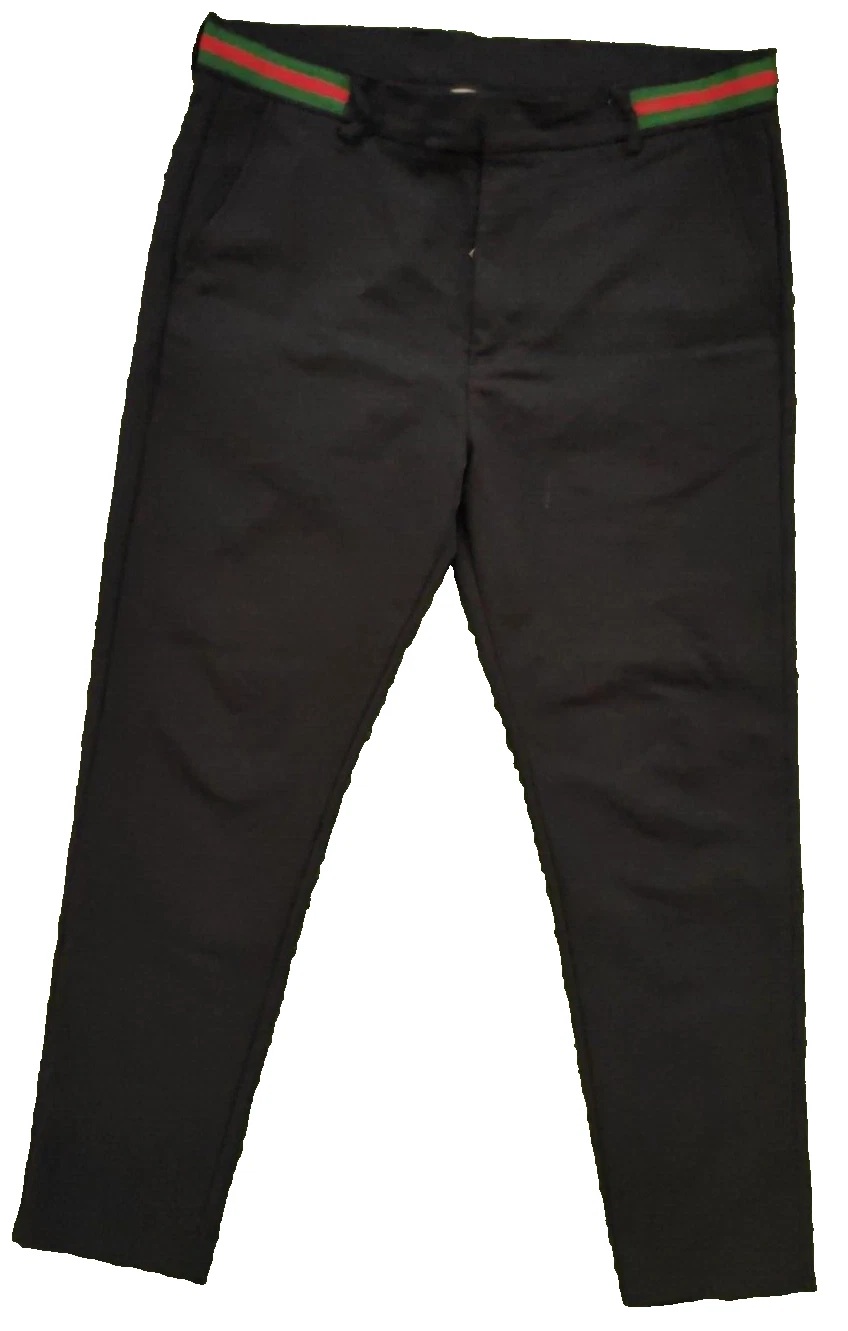 Pantalon habillé noir homme Gucci taille 32 fabriqué en Italie