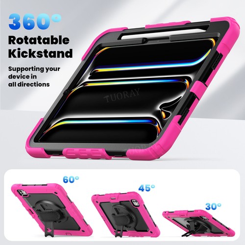 Für iPad 5/6/7/8/9/10 Gen Air 4 5 6 Pro 11 13 Hybrid Outdoor Tasche Gurt Hülle - Bild 162 von 225