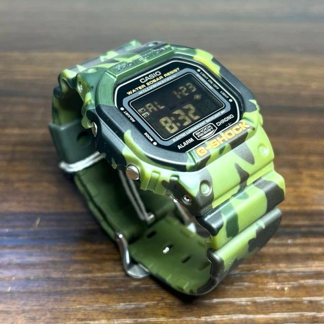 CASIO G SHOCK DW5600CF3JF Camouflage Green Digital Rare