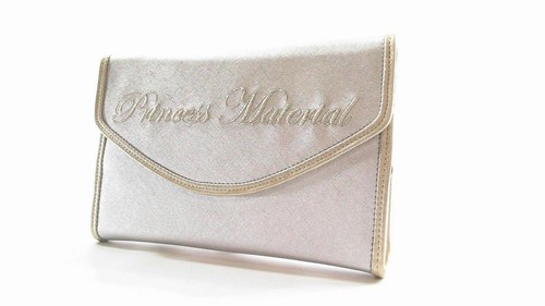 Disney Cinderella Princess Clutch Metallic Silver Handbag Purse Designer Bag - Picture 3 of 5