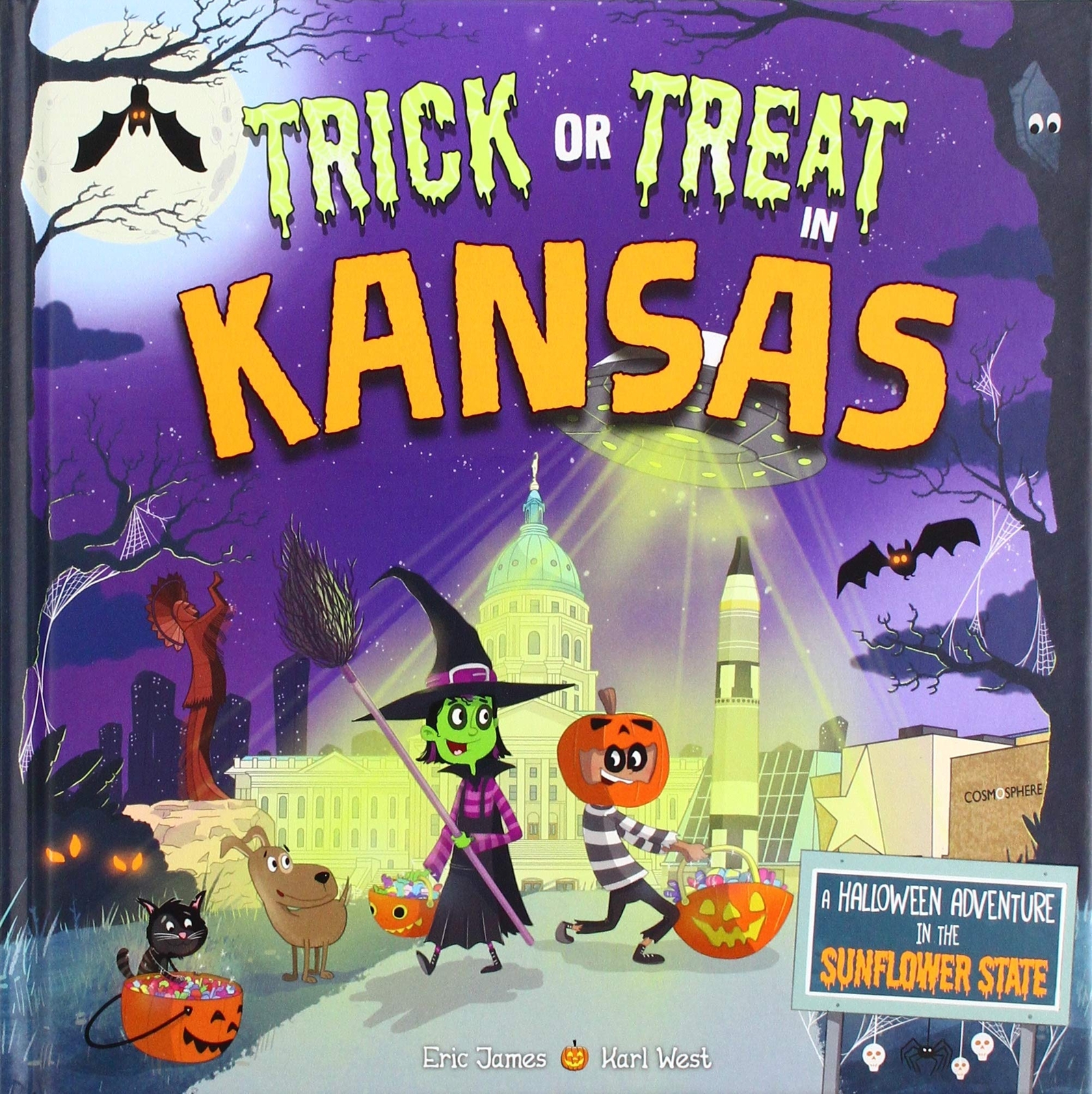 Eric James Trick or Treat in Kansas Hardback Halloween Adventure