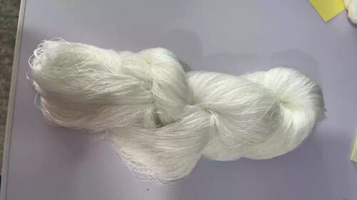 White tight twisted water ripple mulberry silk,hand-dyed embroidery silk thread - Picture 8 of 9