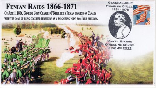 22-119, 2022, Fenian Raids, Bildstempel, Event Cover, Kinkaid Station,