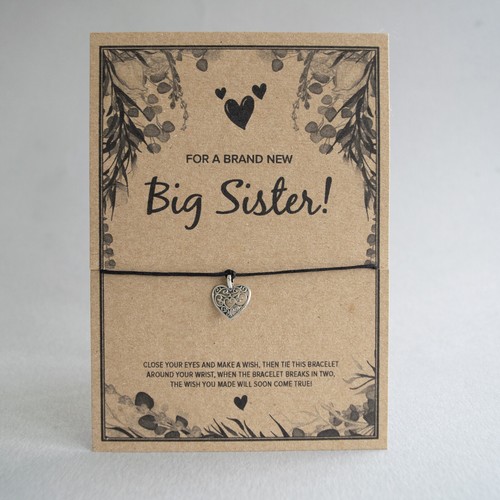 Wish Bracelet Special Sister / Brand New Sister Card | Kraft Card Bracelet - Picture 10 of 10