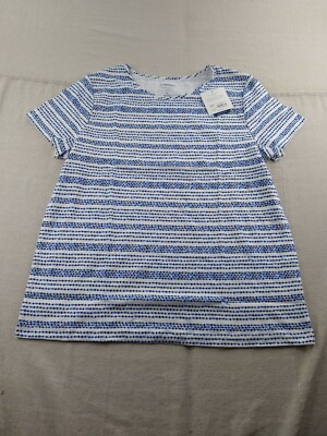 Croft & Barrow - Short Sleeve Crew Neck Classic T-Shirt - Women - XL - Blue