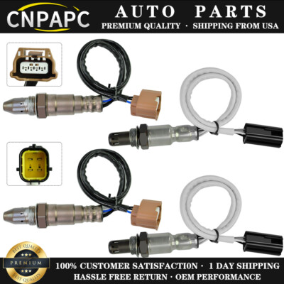 4pcs Oxygen Sensor For 2011-2013 Infiniti G37 M37 3.7L V6 Upstream+Downstream