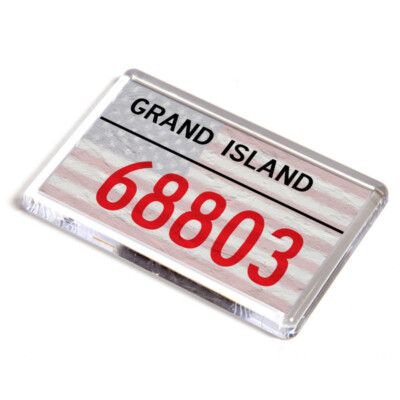 Zip Code Magnets FRIDGE MAGNET - Grand Island, 68803 - US Zip Code | eBay