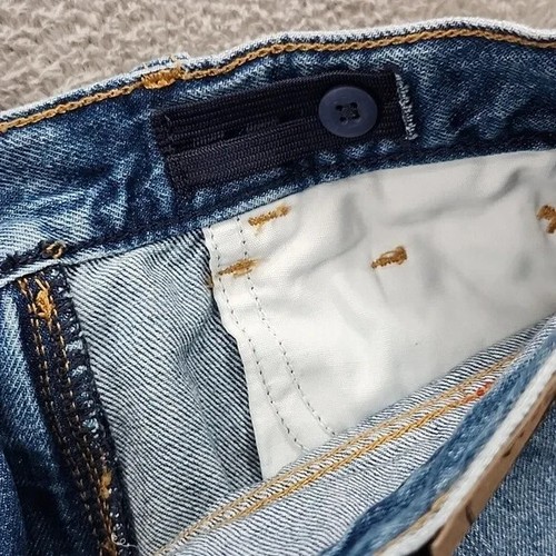 Wrangler Jeans Boys Size 7 Straight Leg Blue Denim Cowboy Western Distressed - Picture 9 of 11