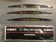  RIP N ROLL MUD VISOR VISORS FOR TOTAL VISION SYSTEM &  ROLL OFF  SYSTEMS 3 PACK