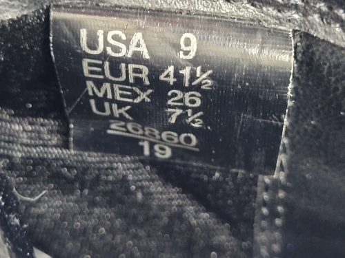 Auténticas botas al tobillo Y2K Lower East Side para mujer 9 negras punta cuadrada tacón grueso - Imagen 11 de 18