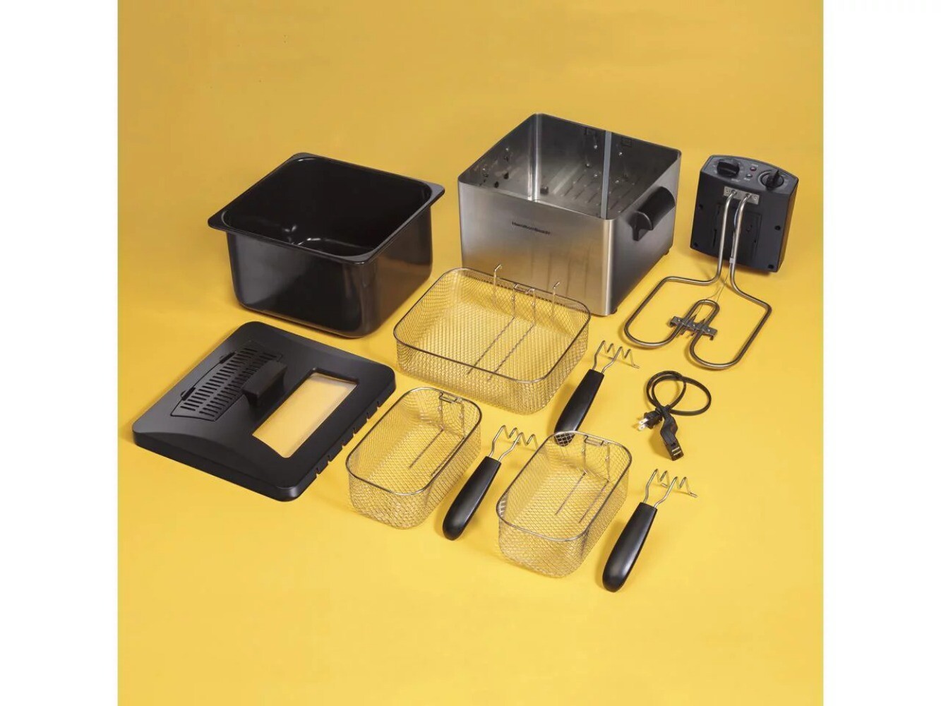 Hamilton Beach ProfessionalStyle Deep Fryer Adjustable, Double Basket