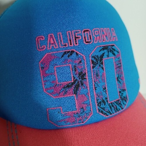 Gorra Roxy California 90 azul y rosa retro Snapback en muy buena condición - Imagen 5 de 7