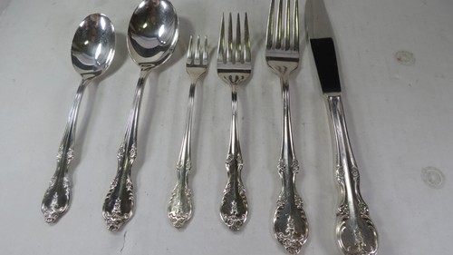 Rogers Bros SOUTHERN SPLENDOR 88 PCES Reinforced Silver Plate Flatware-& Box