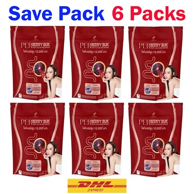 6X Per Berry Buk Fiber Pananchita Slim Detox Dietary Supplement Weight Control