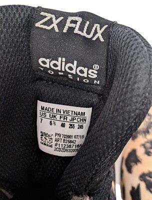 Adidas Torsion ZX Flux Cheetah Leopard Print Sneakers Shoes