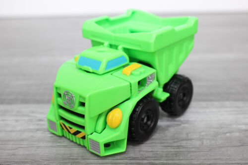 TRANSFORMERS Rescue Bots BOULDER The Construction-Bot Dump Truck Rescan 2014