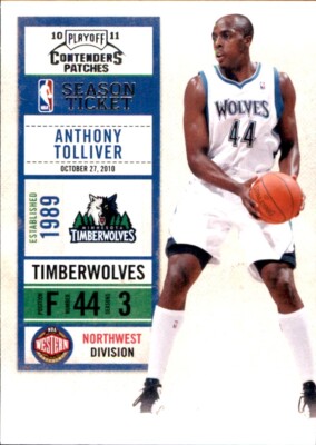 2010-11 Playoff Contenders Panini #32 Anthony Tolliver MINNESOTA TIMBERWOLVES