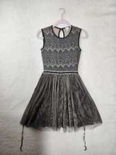 Anthropologie Weston Wear Women Dress Extra Small Black Nylon Blend Sleeveless