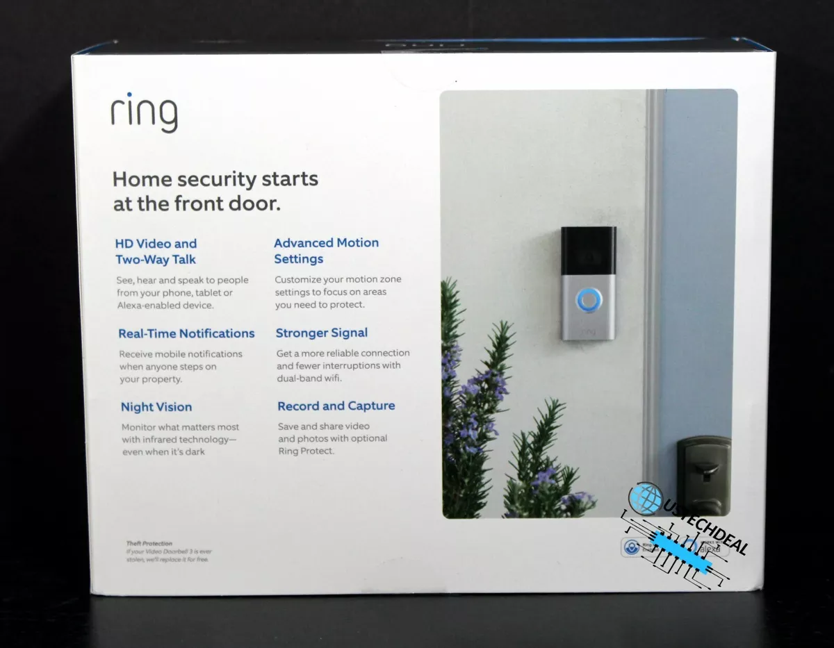 Ring Video Doorbell - 1080p HD video, improved motion detection, easy  installation – Satin Nickel