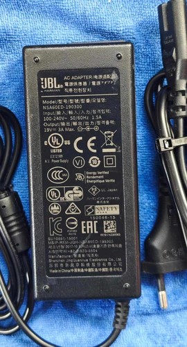 JBL Alimentatore Adattatore di Alimentazione NSA60ED-190300 JBL Xtreme Altoparlante 19V 3A - Foto 2 di 3