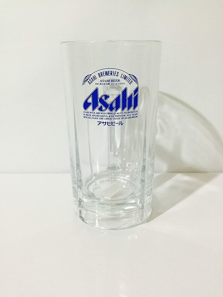 Asahi Super Dry Blue Label Mug Glass 13.5oz 400ml Japanese