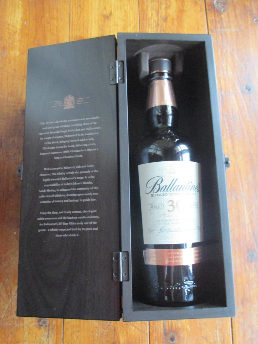 Empty Bottle 30 cm Ballantine's Aged 30 Years Scotch Whisky