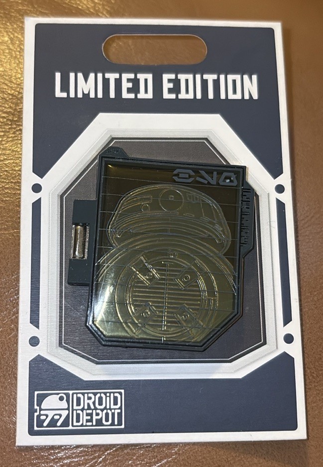 Disney Parks Pin 2020 BB-9E Galaxy's Edge Droid Depot Schematic HInged Pin LE