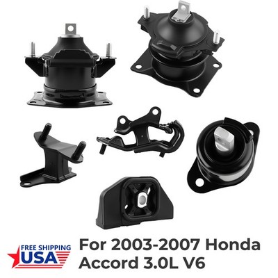 6x Engine Motor Trans Mount Kit Fit 03-07 Honda Accord 3.0L A4526HY A4527HY