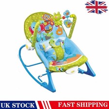 Baby Swing Rocking Vibration Chair Soft Soothing Music Infant To Toddler