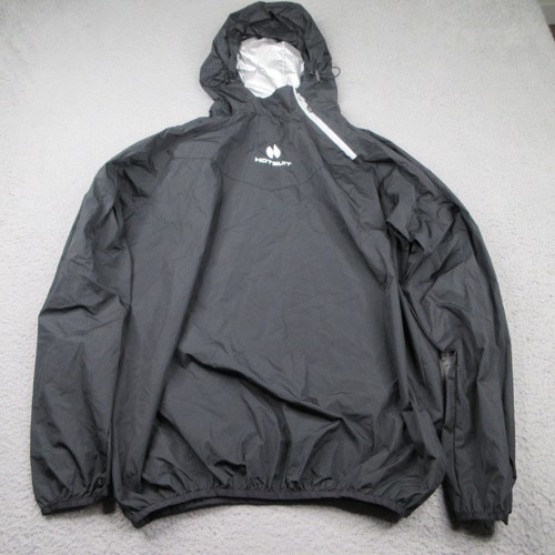 Hotsuit Sauna Jacket Mens XL Black Lightweight Hooded Pullover
