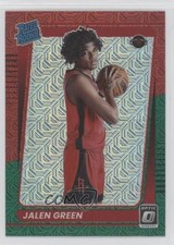 2021 Panini Donruss Optic Rated Rookie Choice Red & Prizm Jalen Green #159 11r1