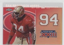 2008 Chrome NFL Dynasties Tribute White Refractor 18/100 Charles Haley HOF 3c7